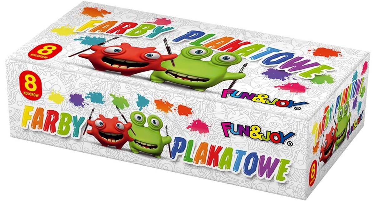 PLAK PINTURAS 8KOL 20ML FUN&JOY 220261 PUD